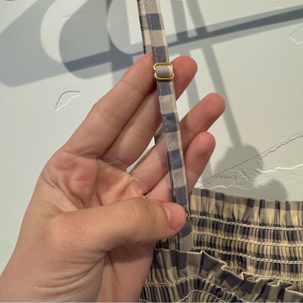 WeWoreWhat Smocked Gingham Midi Dress - Picture 9 of 16